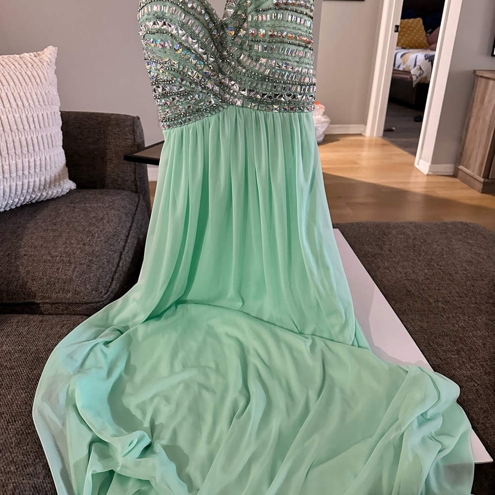 Elegant Mint Green Dress